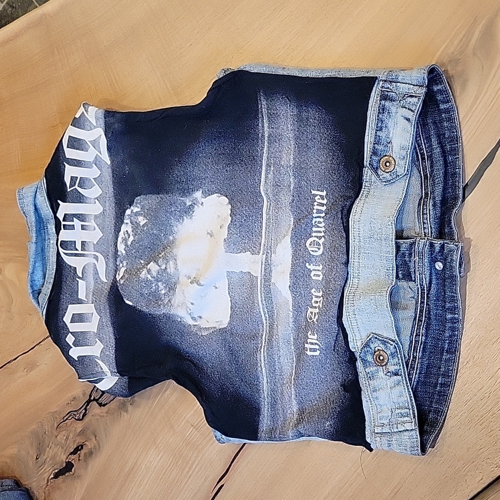 Cro-Mags The Age Of Quarrel Custom Handmade Denim Vest - Size M
